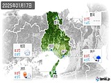 実況天気(2025年01月17日)