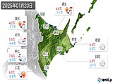2025年01月20日の道東の実況天気