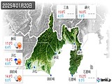 実況天気(2025年01月20日)