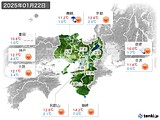 実況天気(2025年01月22日)