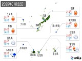 実況天気(2025年01月22日)