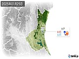 2025年01月25日の茨城県の実況天気