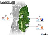 実況天気(2025年01月25日)