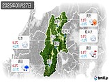 実況天気(2025年01月27日)