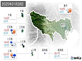 実況天気(2025年01月28日)