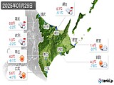 2025年01月29日の道東の実況天気