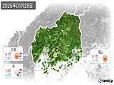 実況天気(2025年01月29日)