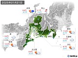 2025年01月31日の東海地方の実況天気