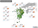 実況天気(2025年02月03日)