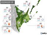 2025年02月10日の道東の実況天気