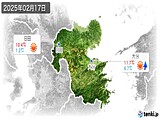 2025年02月17日の大分県の実況天気