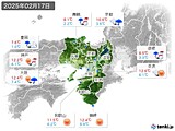 実況天気(2025年02月17日)