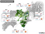 2025年02月22日の近畿地方の実況天気