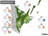 2025年02月26日の道東の実況天気