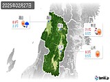 2025年02月27日の山形県の実況天気
