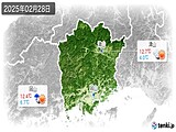 2025年02月28日の岡山県の実況天気