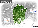 2025年03月01日の岡山県の実況天気