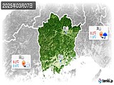 2025年03月07日の岡山県の実況天気