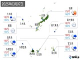 2025年03月07日の沖縄県の実況天気