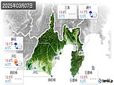 実況天気(2025年03月07日)