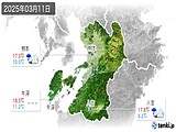 2025年03月11日の熊本県の実況天気