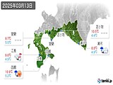 実況天気(2025年03月13日)