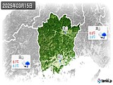 2025年03月15日の岡山県の実況天気