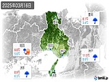 2025年03月16日の兵庫県の実況天気