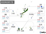 実況天気(2025年03月17日)