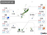2025年03月19日の沖縄県の実況天気