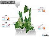 2025年03月20日の青森県の実況天気