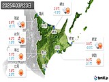 2025年03月23日の道東の実況天気
