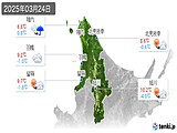 2025年03月24日の道北の実況天気