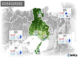 2025年03月28日の兵庫県の実況天気