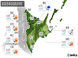 2025年03月29日の道東の実況天気