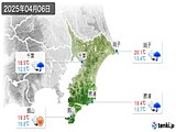 2025年04月06日の千葉県の実況天気
