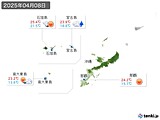2025年04月08日の沖縄地方の実況天気