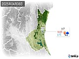 2025年04月08日の茨城県の実況天気