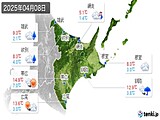2025年04月08日の道東の実況天気