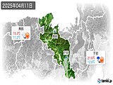 2025年04月11日の京都府の実況天気