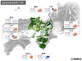 実況天気(2025年04月11日)