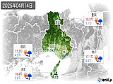 2025年04月14日の兵庫県の実況天気