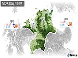 2025年04月15日の福岡県の実況天気