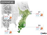 2025年04月18日の千葉県の実況天気