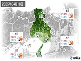 2025年04月18日の兵庫県の実況天気