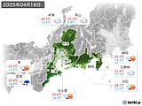 実況天気(2025年04月18日)