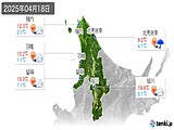 実況天気(2025年04月18日)