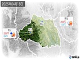 実況天気(2025年04月18日)