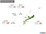 2025年04月19日の沖縄地方の実況天気