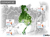 2025年04月19日の兵庫県の実況天気